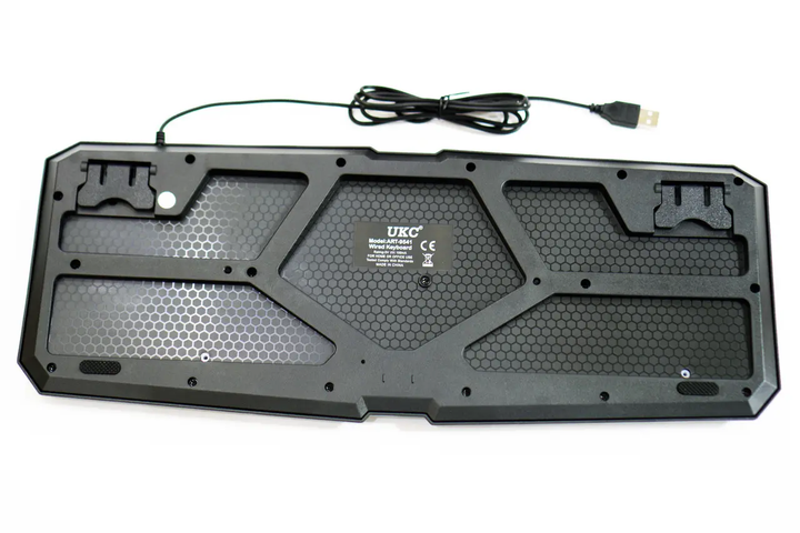 Клавіатура Eng / Ru + миша з RGB-підсвіткою комплект 2 в 1 UKC SW9541 USB - изображение 7