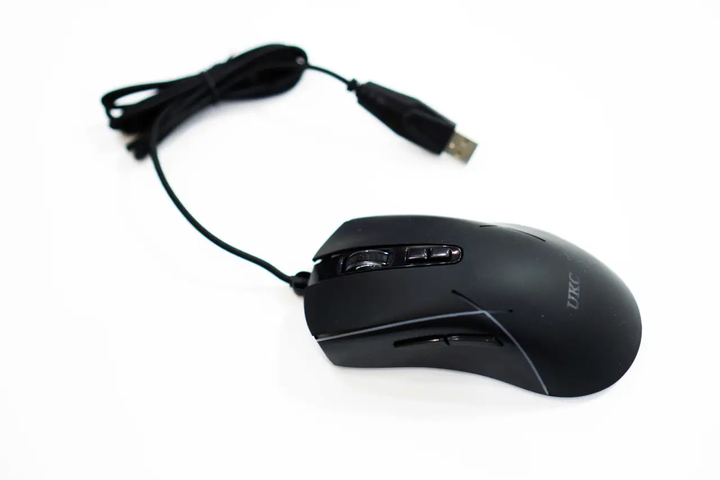 Клавіатура Eng / Ru + миша з RGB-підсвіткою комплект 2 в 1 UKC SW9541 USB - изображение 8