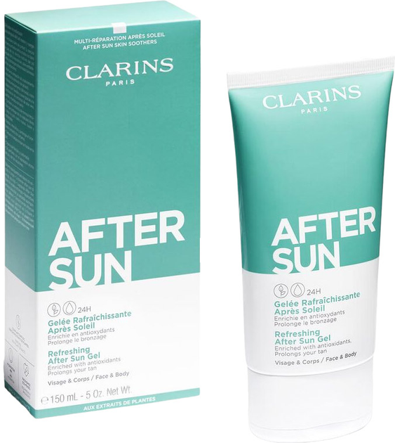 Освіжний гель після засмаги Clarins Refreshing After Sun Gel 24H 150ml - зображення 4