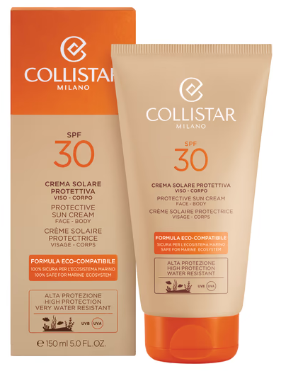 Солнцезащитный крем Collistar Crema Solare Protettiva SPF 30 150ml - Фото 2 Солнцезащитный крем Collistar Crema Solare Protettiva SPF 30 150ml - изображение 2