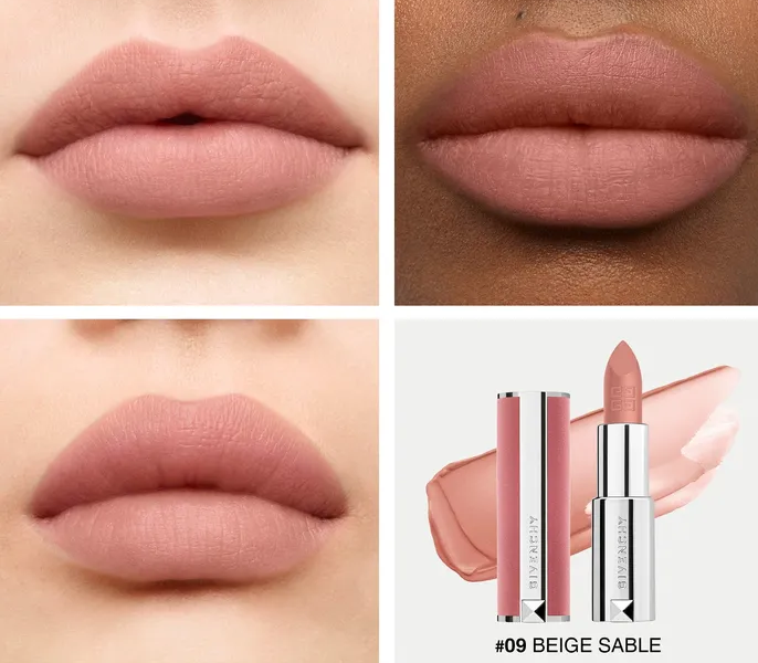 Помада для губ Givenchy Le Rouge Sheer Velvet 09 Beige Sable 3.5g - изображение 3