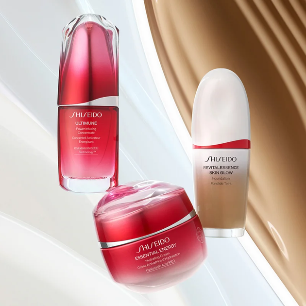 SHISEIDO REVITALESSENCE SKIN GLOW セット Тональный крем Shiseido Revitalessence Skin Glow Foundation SPF 30