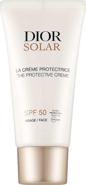 Сонцезахисний крем для обличчя Dior Solar The Protective Creme SPF50 50ml - Фото 1 Сонцезахисний крем для обличчя Dior Solar The Protective Creme SPF50 50ml - зображення 1