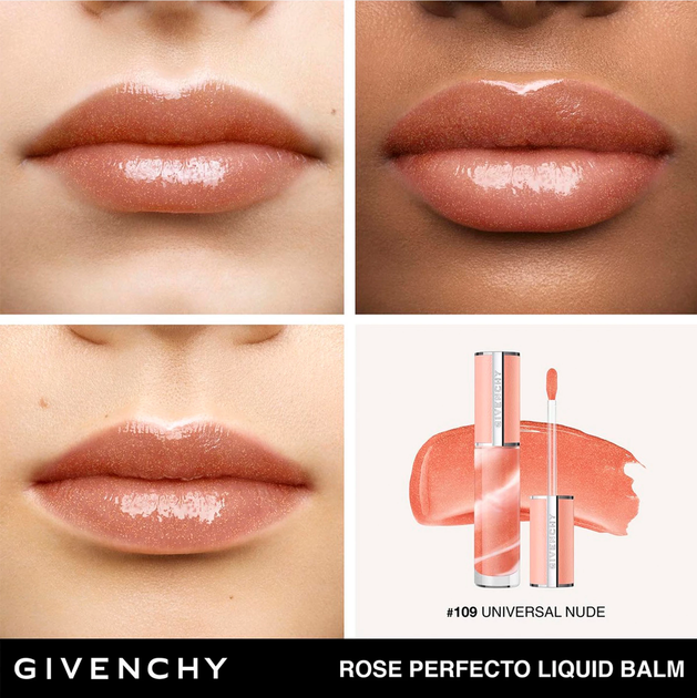 Блеск для губ Givenchy Rose Perfecto Liquid Lip Balm 109 Spicy Maple 6ml - изображение 3