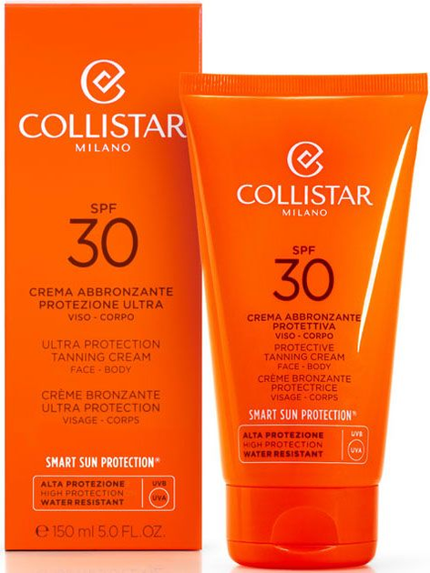 Крем для загара Collistar Ultra Protection Tanning Cream face and body SPF 30 150ml - изображение 2