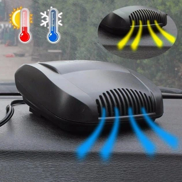 Автомобільний керамічний обігрівач та охолоджувач від прикурювача Air Heater Fan, для розморожування скла - зображення 2