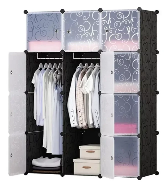 Складной пластиковый шкаф для одежды TOPA Storage Cube Cabinet МР 312-62 модульный 12 отделений - изображение 2