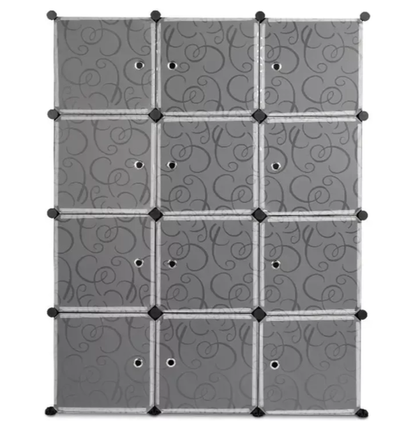 Складной пластиковый шкаф для одежды TOPA Storage Cube Cabinet МР 312-62 модульный 12 отделений - изображение 3