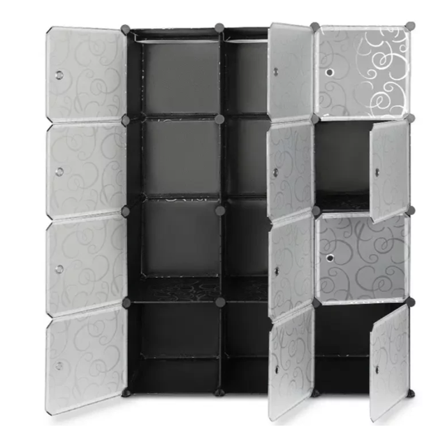 Складной пластиковый шкаф для одежды TOPA Storage Cube Cabinet МР 312-62 модульный 12 отделений - изображение 4