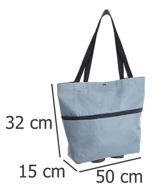 Torba na zakupy Maximex Trolley składana 3w1 (4008838309308) - obraz 3