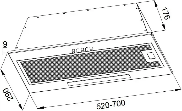 Вытяжка BORGIO BIT-BOX 52 inox-eco (850 м/куб) - изображение 2