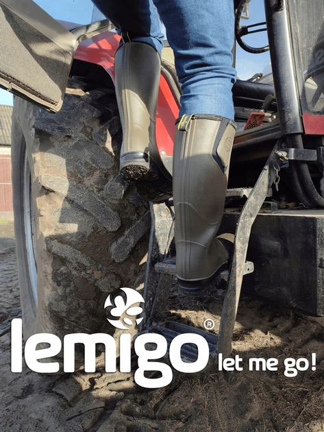 Резиновые сапоги из полиуретана + неопрен на рибалку, охоту Lemigo Angler 719 PRO размер 46-29 см (719/46) - изображение 2