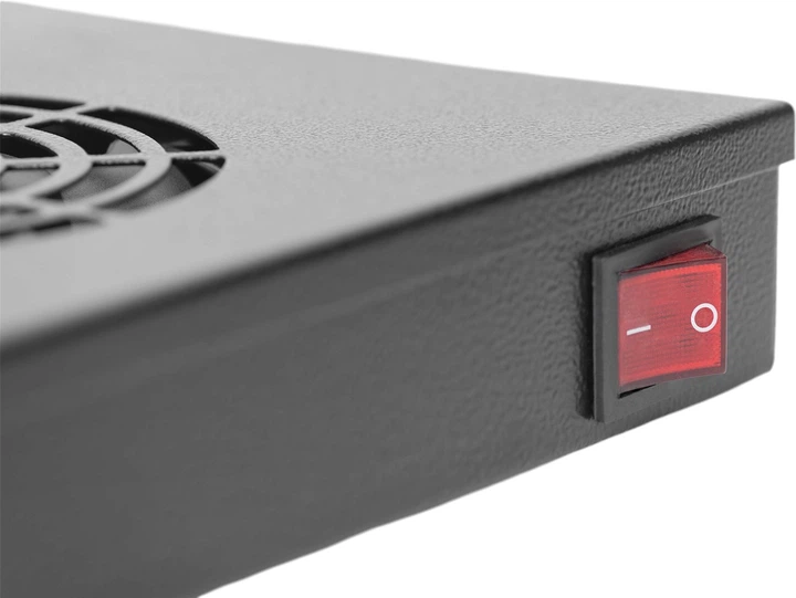 Sufitowa jednostka chłodząca do szaf serwerowych Digitus 4 x Fans Black (DN-19 FAN-4-HO-SW) - obraz 3