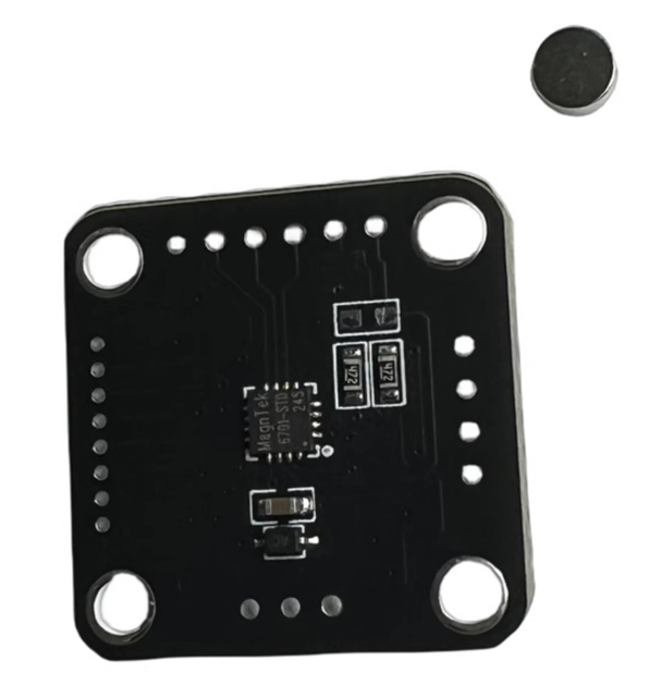 MT6701QT – I2C модуль магнітного датчика кута повороту 14-біт енкодер MagnTek (AS5600) - Фото 2 MT6701QT – I2C модуль магнітного датчика кута повороту 14-біт енкодер MagnTek (AS5600) - зображення 2