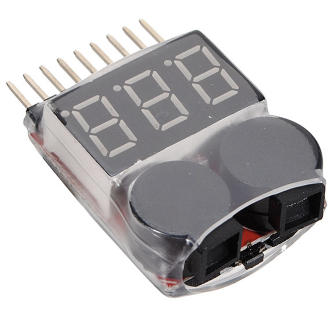 Світлодіодний індикатор напруги Lipo/Li-ion/LiMn/LiFePo4 1-8S, тестер низької напруги, зумер - Фото 3 Світлодіодний індикатор напруги Lipo/Li-ion/LiMn/LiFePo4 1-8S, тестер низької напруги, зумер - зображення 3