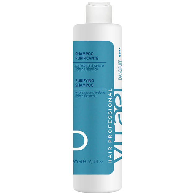 Шампунь очищуючий проти лупи VITAEL DANDRUFF PURIFYING SHAMPOO 300 мл - Фото 1 Шампунь очищуючий проти лупи VITAEL DANDRUFF PURIFYING SHAMPOO 300 мл - зображення 1