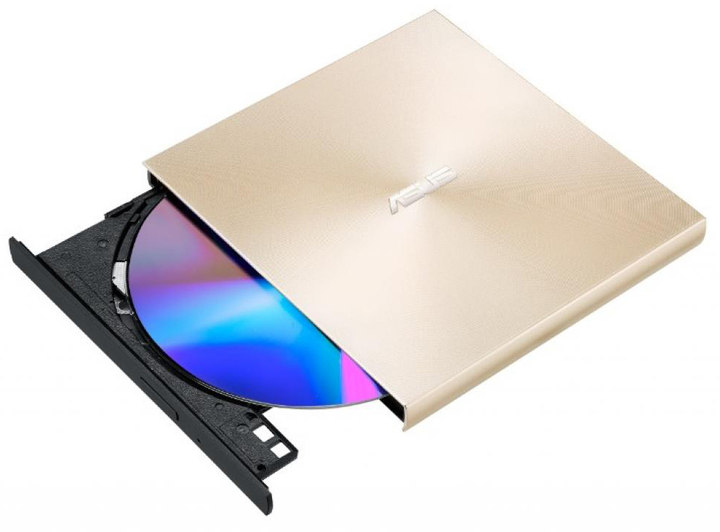 Зовнішній оптичний привід ASUS DVD±R/RW USB Type-C ZenDrive U8M Gold (90DD0295-M29000) - зображення 5