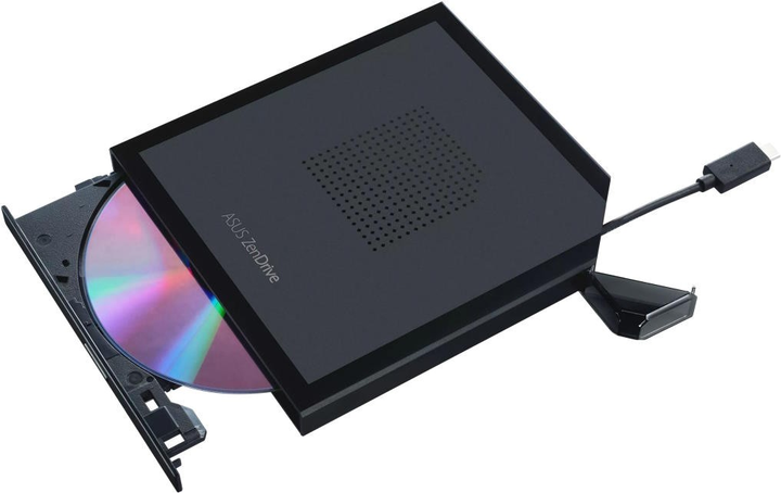 Зовнішній оптичний привід ASUS DVD±R/RW USB Type-C ZenDrive V1M Black (90DD02L0-M29000) - зображення 5