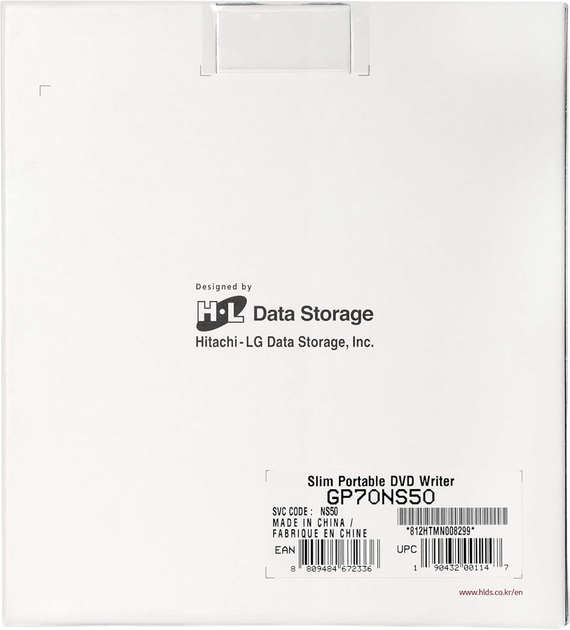 Внешний оптический привод Hitachi-LG 8x Portable DVD Rewriter with M-DISC (GP70NS50.AHLE10B) - изображение 6