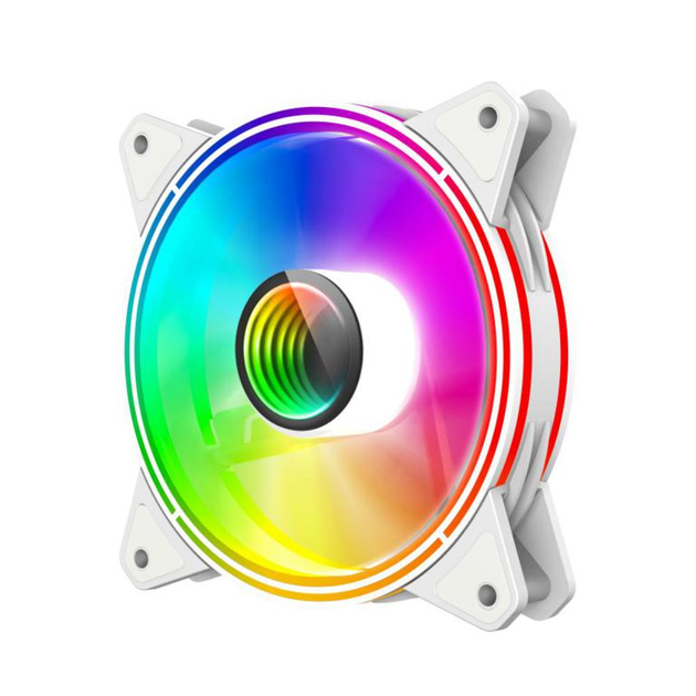 Вентилятор GAMEMAX FN-12Rainbow-Q-Infinity WT - изображение 1