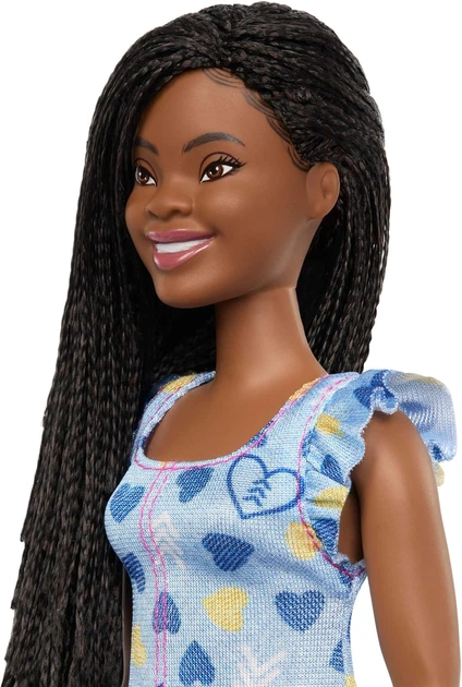 Лялька Барбі Модниця з синдромом Дауна у сукні з принтом сердець Barbie Fashionistas Down Syndrome Heart-Print Dress 229 (HYK14) - Фото 5 Лялька Барбі Модниця з синдромом Дауна у сукні з принтом сердець Barbie Fashionistas Down Syndrome Heart-Print Dress 229 (HYK14) - изображение 5