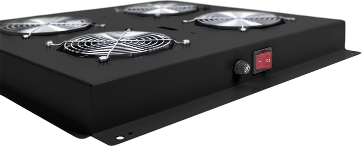 Потолочный блок охлаждения для серверных шкафов Digitus Unique & Varioflex-N 2 x Fans Black (DN-19 FAN-2-B-N) - изображение 3