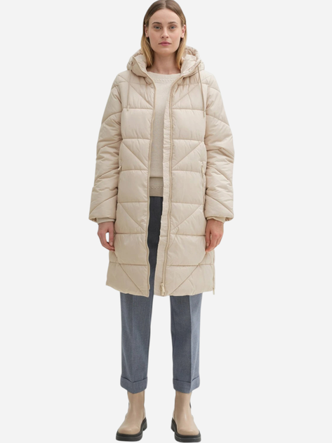 Куртка зимова довга жіноча Tom Tailor 1042916 XL Бежева (4068127249777) - зображення 3