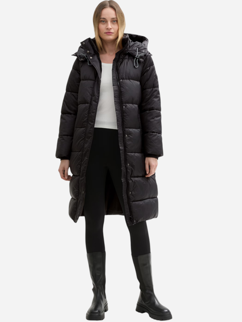 Куртка зимова довга жіноча Tom Tailor 1042917 2XL Чорна (4068127234452) - зображення 3