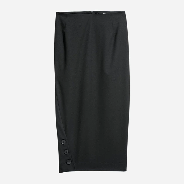 Спідниця міді літня пряма жіноча H&M 0568938 32 Чорна (KAY2000001293362_LD2000001293362) - Фото 7 Спідниця міді літня пряма жіноча H&M 0568938 32 Чорна (KAY2000001293362_LD2000001293362) - зображення 7