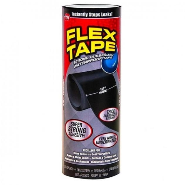 Водонепроницаемая сверхпрочная изоляционная лента скотч Flex Tape ширина 30 см 00551788 - изображение 2