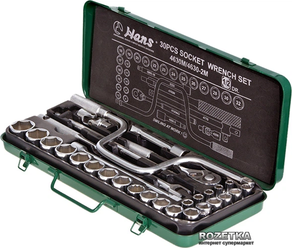 Набор головок Hans Tools 1/2