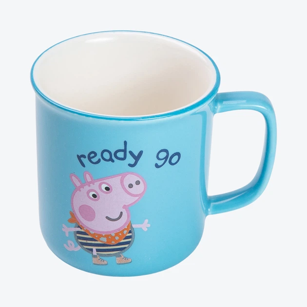 Набір із 6 чашок Peppa Pig, 150 мл, синій. - Фото 3 Набір із 6 чашок Peppa Pig, 150 мл, синій. - зображення 3