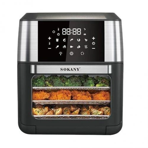 Аерофритниця 12 л Sokany аерогриль без масла 1800W парова фритюрниця мультипіч 4735390 - зображення 3