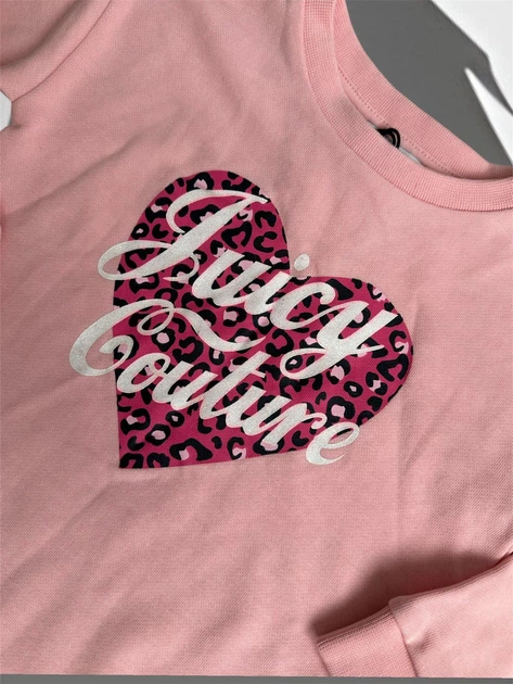 Свитшот Juicy Couture 3 года 98 см Розовый с принтом - Фото 2 Свитшот Juicy Couture 3 года 98 см Розовый с принтом - изображение 2