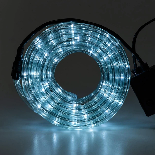 Гірлянда Дюралайт вулична 480 LED 16 м холодний білий Garlando DR20МW - Фото 1 Гірлянда Дюралайт вулична 480 LED 16 м холодний білий Garlando DR20МW - зображення 1