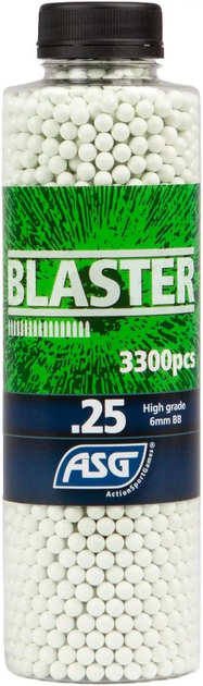 Страйкбольні кульки ASG Blaster White 6 мм 0,25 г 3300 шт - зображення 1