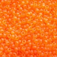 Бисер чешский Preciosa Прозрачный матовый 172 / 90000 калибр 10/0 Оранжевый Упаковка 5 грамм - изображение 2