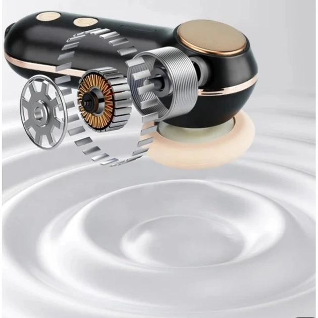 Щетка массажная для чистки кожи лица и прогрева 2в1 Grand Beauty instrument Bi811 силиконовая Черный - изображение 10