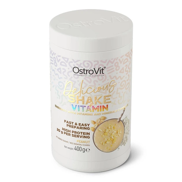 Протеин OstroVit Delicious Shake + Vitamin 400 г Арахис - изображение 2
