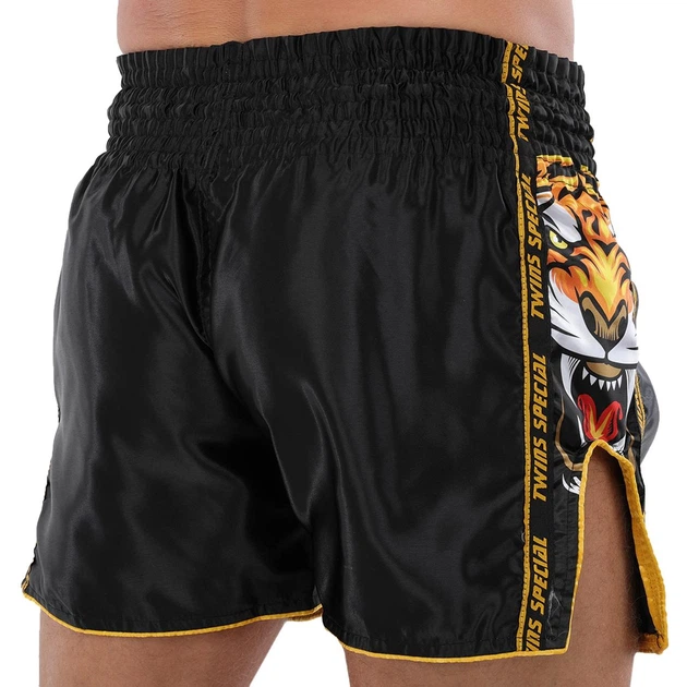 Шорты для тайского бокса и кикбоксинга Twins Special 9475 размер S (42-44) Black - изображение 2