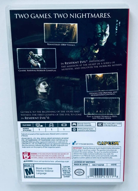 Resident Evil Origins Collection, англійська версія - картридж для Nintendo Switch, Б/В - зображення 3