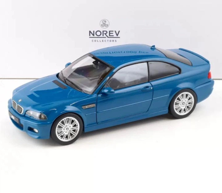  e46 325ti 1/18ミニカー Модель автомобіля BMW M3 (E46) Coupe Laguna Seca Blue by Norev