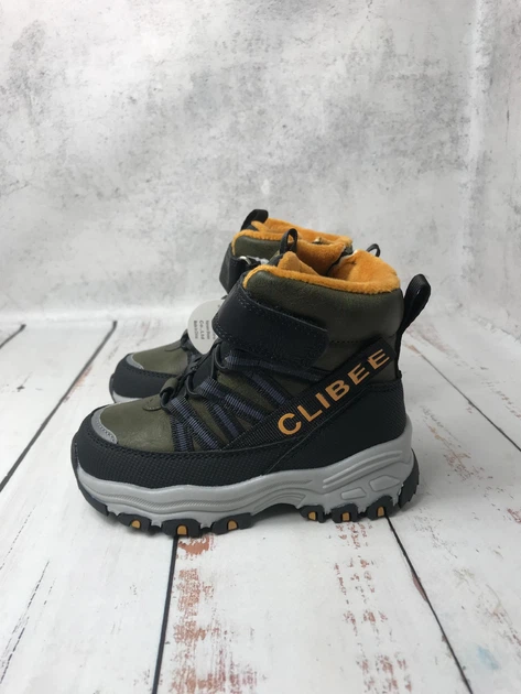 Черевики зимові дитячі на хлопчика Clibee 27р-17.5см Зелено-жовті (1042) - Фото 2 Черевики зимові дитячі на хлопчика Clibee 27р-17.5см Зелено-жовті (1042) - изображение 2