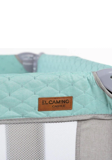 Детский игровой манеж El Camino ME 1097 CASTLE Mint Gray - Фото 3 Детский игровой манеж El Camino ME 1097 CASTLE Mint Gray - изображение 3