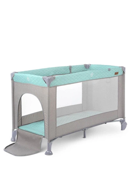 Детский игровой манеж El Camino 125 х 65 х 78 см ME 1096 ACTIVE Mint Gray - Фото 2 Детский игровой манеж El Camino 125 х 65 х 78 см ME 1096 ACTIVE Mint Gray - изображение 2