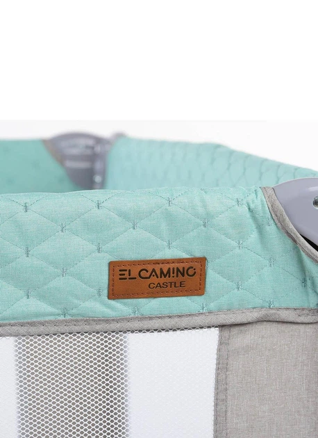 Детский игровой манеж El Camino 125 х 65 х 78 см ME 1096 ACTIVE Mint Gray - Фото 3 Детский игровой манеж El Camino 125 х 65 х 78 см ME 1096 ACTIVE Mint Gray - изображение 3