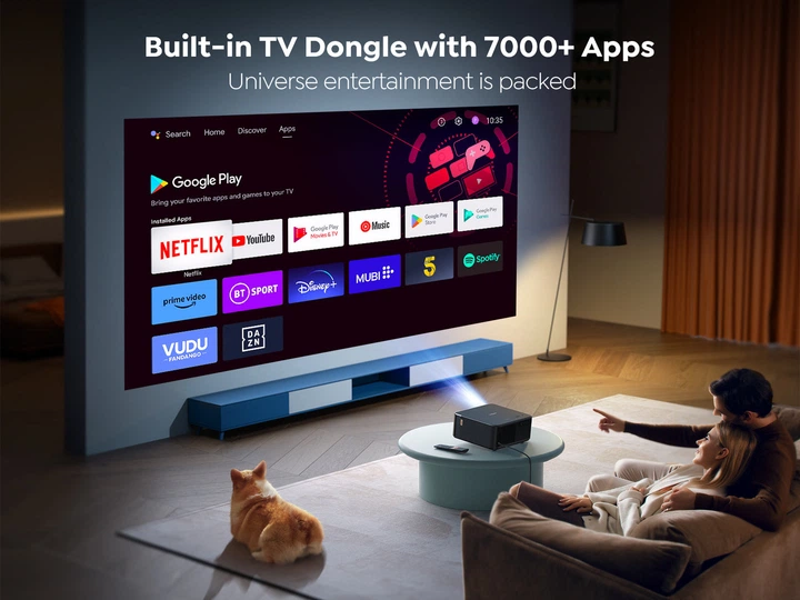 Проектор Yaber K2s Full HD 1080P 800 ANSI мультимедійний Wi-Fi Bluetooth NFC Dolby Audio з підтримкою 4К - зображення 9