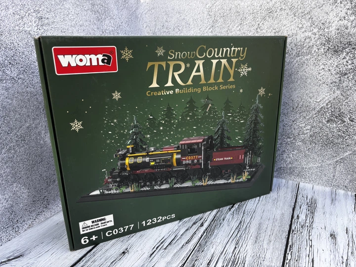 Конструктор потяг Snow Counrty TRAIN розиваючий WOMA 1232 деталей - зображення 8