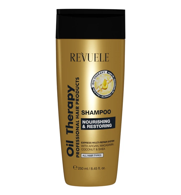 Шампунь для всех типов волос "Питание и восстановление" Revuele Oil Therapy Shampoo 250 мл - Фото 1 Шампунь для всех типов волос "Питание и восстановление" Revuele Oil Therapy Shampoo 250 мл - изображение 1