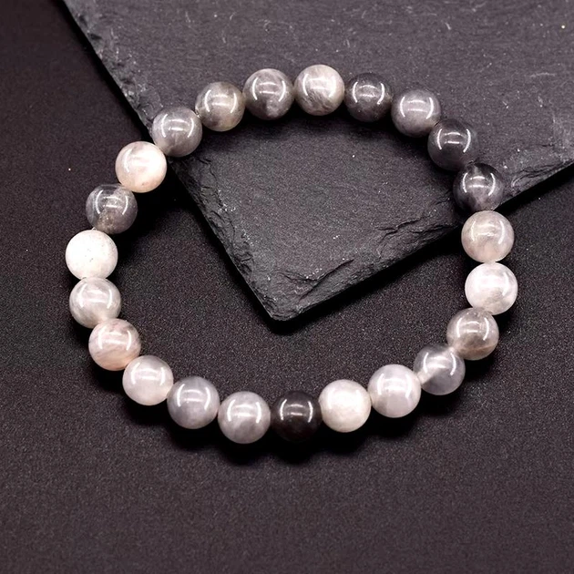 Браслет из натурального серого агата Claud Water Agate - изображение 7